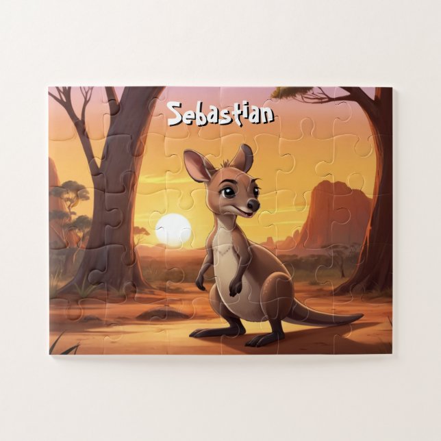 Little Kangaroo's Aussie Personalisiert (Horizontal)