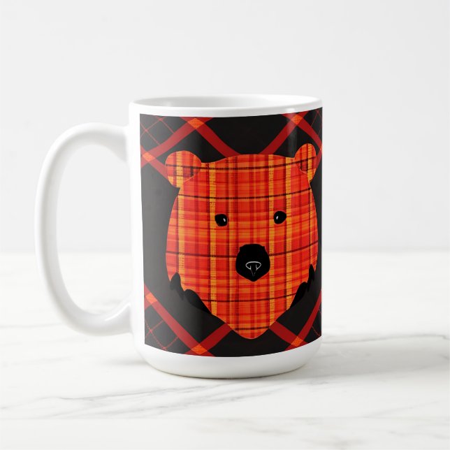 Little Kariert Story Book Bär Kaffeetasse (Links)