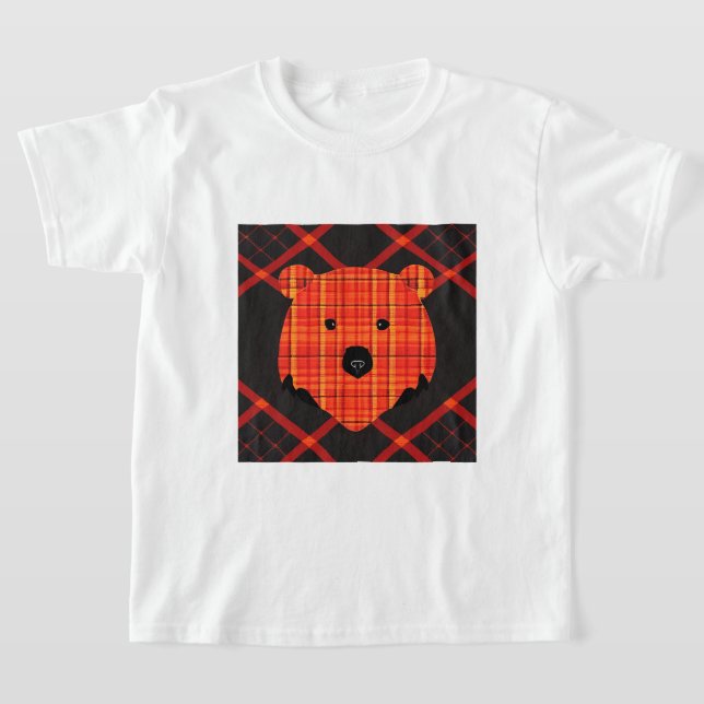 Little Kariert Story Book Bär T-Shirt (Ablage )