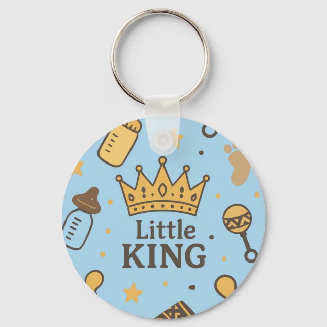 Little King Baby Dusche Schlüsselanhänger (Vorderseite)