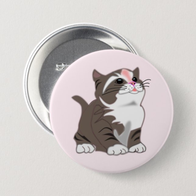 Little Kitten Button (Vorne & Hinten)