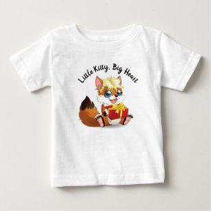 Little Kitty, Big Heart Kids T - Shirt