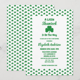Little Kleeblatt St Patrick's Day Baby Shower Einladung