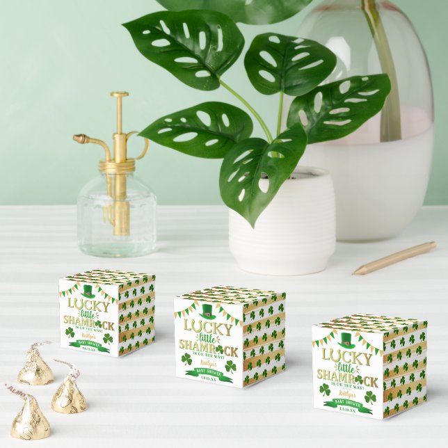 Little Kleeblatt St. Patrick's Day Baby Shower Geschenkschachtel (Zahlreiche)