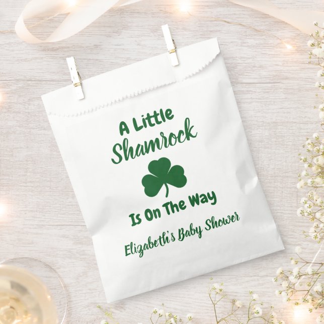 Little Kleeblatt St Patrick's Day Baby Shower Geschenktütchen (Ausgeschnitten)