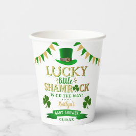 Little Kleeblatt St. Patrick's Day Baby Shower Pappbecher