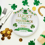 Little Kleeblatt St. Patrick's Day Baby Shower Pappteller<br><div class="desc">Feiern Sie stilvoll mit diesen unterhaltsamen und modernen Baby-Dusche-Papier-Tellern. Das Design ist leicht mit Ihrer eigenen Formulierung zu personalisieren und Ihre Familie und Freunde werden begeistert sein,  wenn sie diese fabelhaften Teller sehen. Entsprechende Party-Elemente finden Sie in der Auflistung.</div>