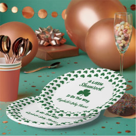 Little Kleeblatt St Patrick's Day Baby Shower Pappteller
