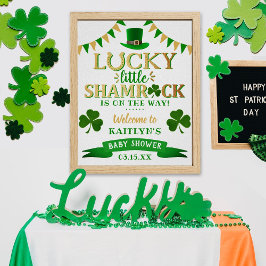 Little Kleeblatt St. Patrick's Day Baby Shower Poster