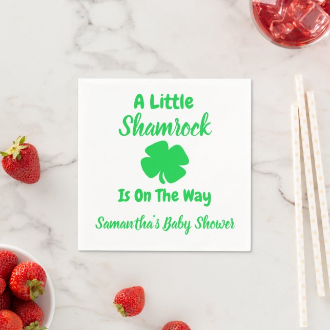 Little Kleeblatt St Patrick's Day Serviette (Beispiel)