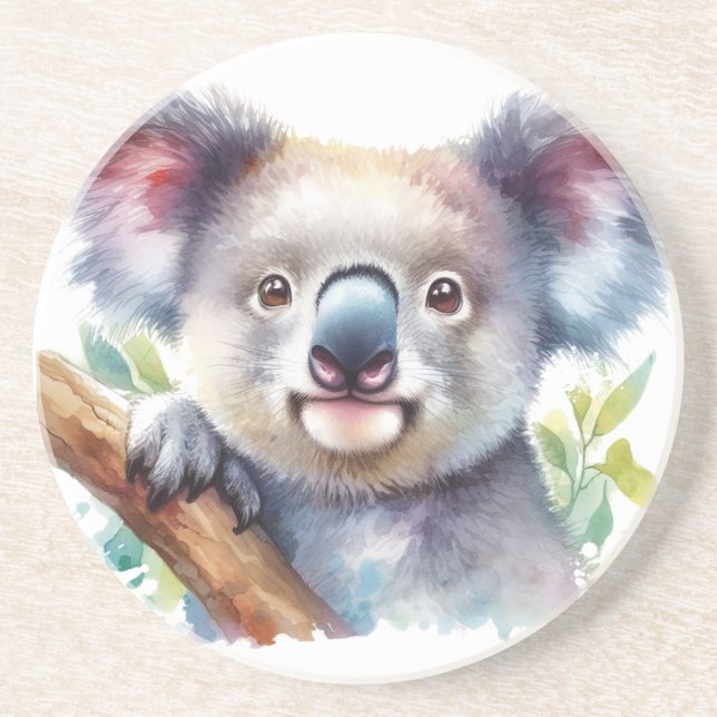 Little Koala Bear Australian Animal Getränkeuntersetzer (Vorne)