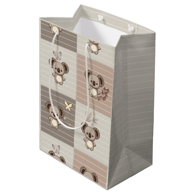 Little Koala Bliss Mittlere Geschenktüte (Rückseite Schrägansicht)