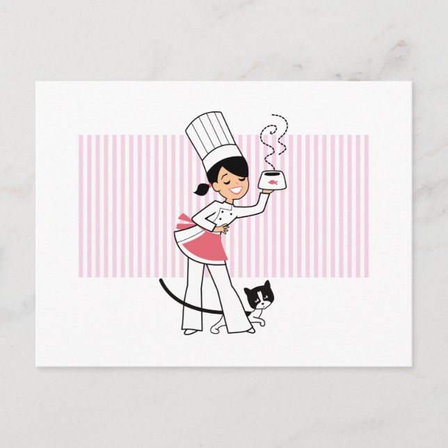 Little Koch Illustration Postkarte (Vorderseite)
