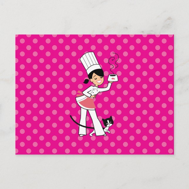 Little Koch Illustration Postkarte (Vorderseite)