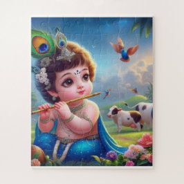 Little Krishna 50-Piece Jigsaw Puzzle"