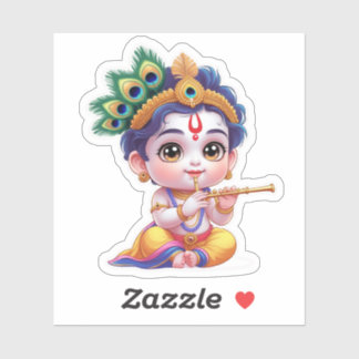 Little Krishna - Hindu-Gott-Aufkleber Aufkleber