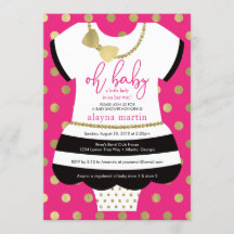 Little Lady Baby Shower Einladung, Imitate Glitzer