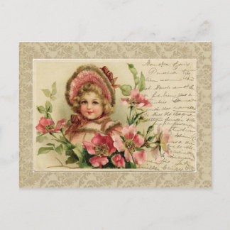 Little Lady Vintag Reproduction Postcard Postkarte