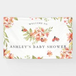 Little Ladybug | Bannière de bienvenue du Baby sho