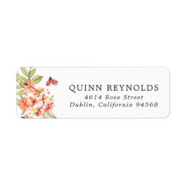 Little Ladybug | Floral Return Address Label