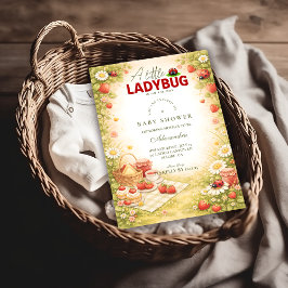 Little Ladybug Garden Baby Shower Einladung