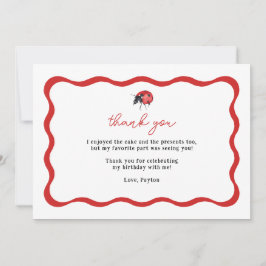 Little Ladybug Geburtstag Danke