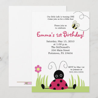 Little Ladybug Invite - Aktualisierter Link in Bes Einladung