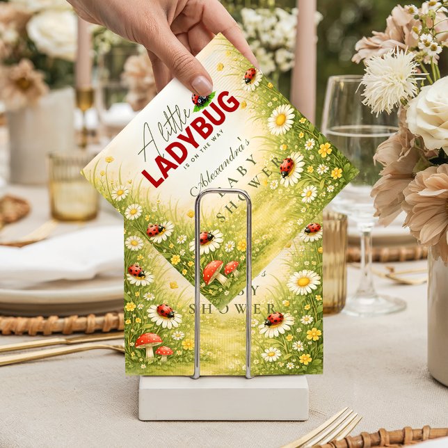 Little Ladybug Meadow Celebration Baby Shower Serviette (Von Creator hochgeladen)