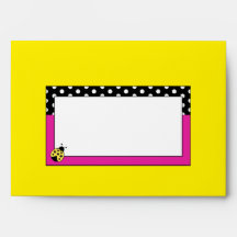 Little Ladybug Party - Blume Lined Envelope
