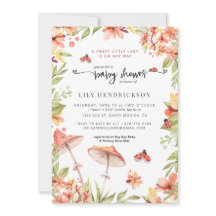 Little Ladybug | Spring Baby Shower Einladung