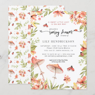 Little Ladybug   Spring Baby Shower Einladung