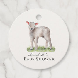 Little Lamb Baby Dusche Danke Geschenkanhänger