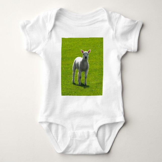 Little Lamb Baby Strampler (Vorderseite)