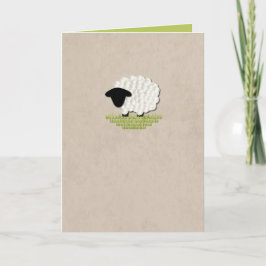 Little Lamb Blank Note Card (5 Color Options) Karte