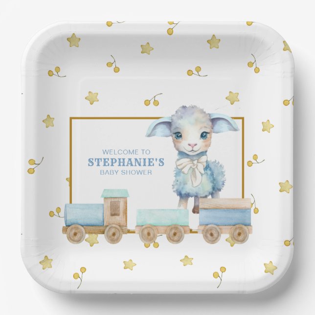 Little Lamb | Blue Baby Shooter Teller (Vorderseite)