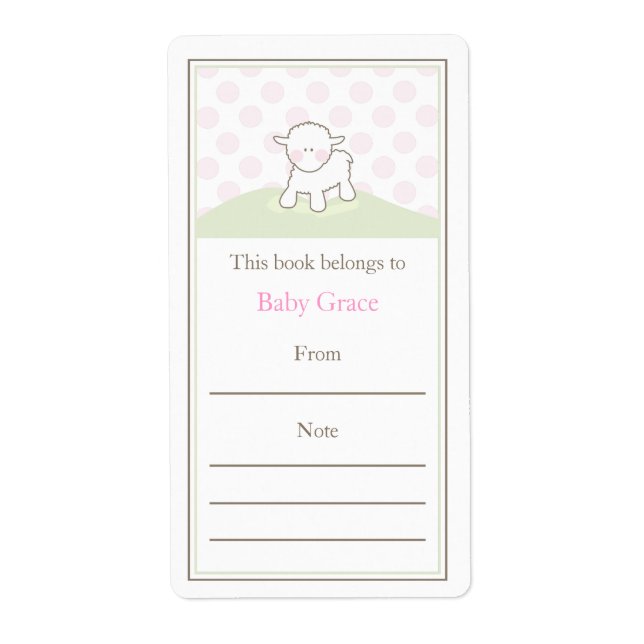 Little Lamb Buchzeichen (Vorne)