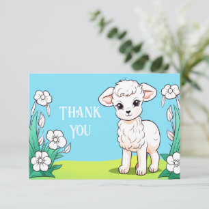 Little Lamb Carte de remerciements