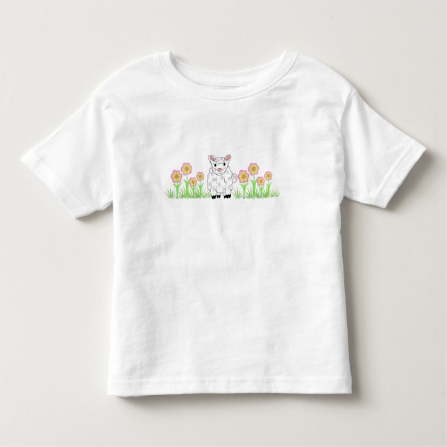 Little Lamb Kleinkind T-shirt (Vorderseite)
