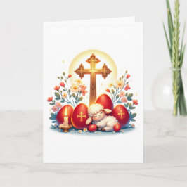 Little Lamb Orthodox Osterfeier Karte