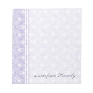 Little Leaf Personalisiert Notepad - Periwinkle Notizblock