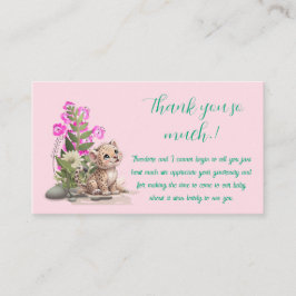 Little Leopard Baby Dusche Danke Begleitkarte