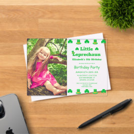 Little Leprechaun Kindergeburtstag Acryleinladungen