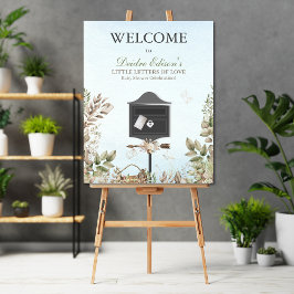 Little Letters OF Love Baby Shower Welcome Sign Poster