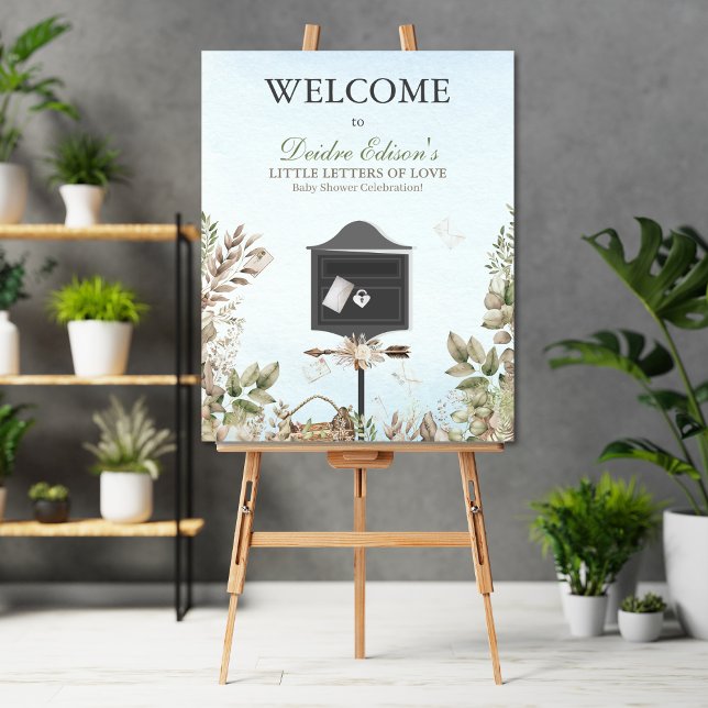 Little Letters OF Love Baby Shower Welcome Sign Poster (Von Creator hochgeladen)