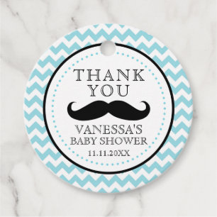 Little Lil' Man Mustache Boy Baby Showgeschenk Geschenkanhänger