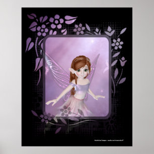 Little Lila Fairy Design 2 - Print Poster