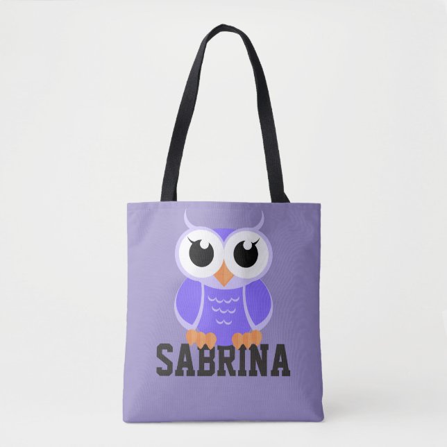"Little Lila Owl" Tasche (Vorderseite)