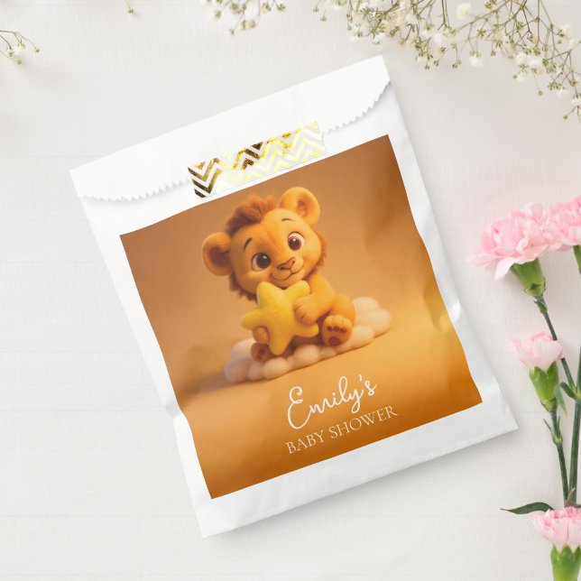 Little Lion & Star - Baby Shower Gift Bag Geschenktütchen (Versiegelt)