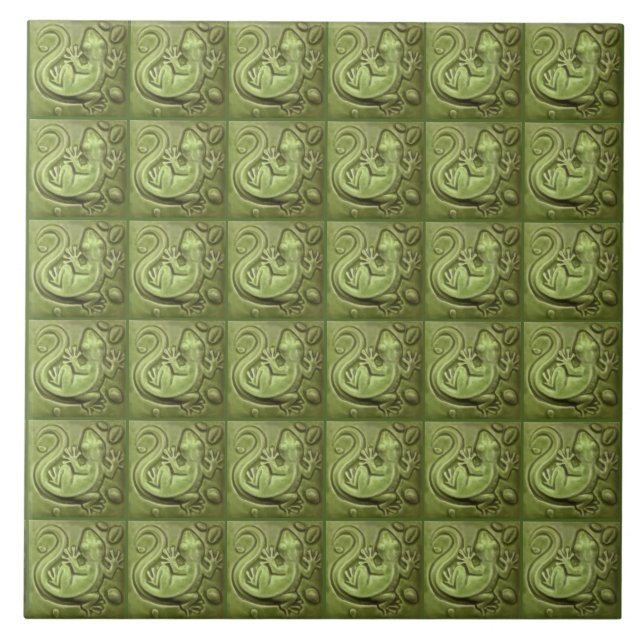 Little Lizard Vintag Tile Fliese (Vorderseite)