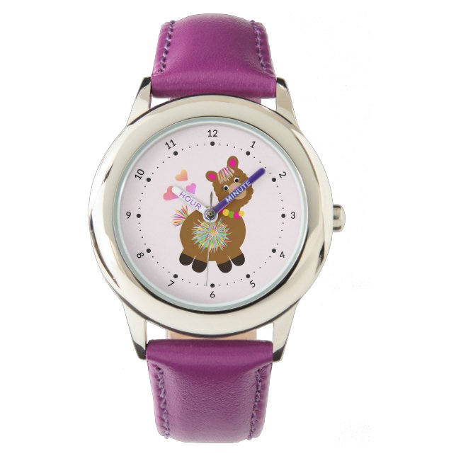 Little Llama Armbanduhr (Vorderseite)